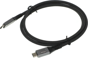 Кабель Premier 100W/4K 60HZ/20GBS USB Type-C (m)-USB Type-C (m) 1м черный