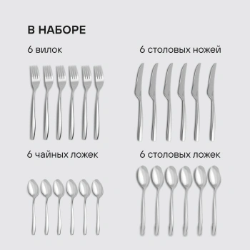 Набор столовых приборов Rondell Andrea RD-244