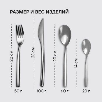 Набор столовых приборов Rondell Kerstin RD-245