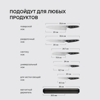 Набор ножей кухон. Rondell Espada RD-324