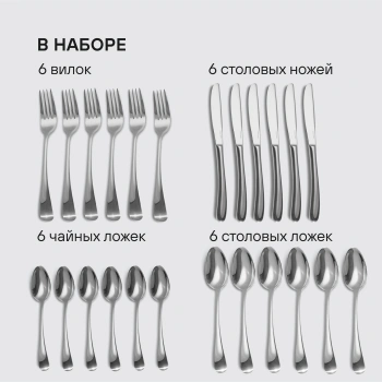 Набор столовых приборов Rondell Deya RD-488