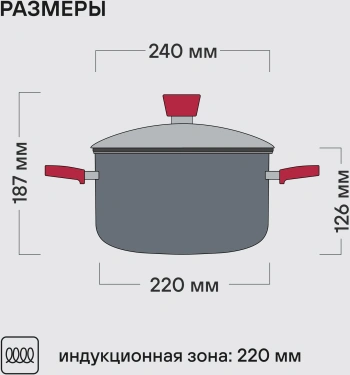 Кастрюля Rondell Strike RDS-815