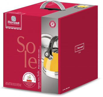 Чайник металлический Rondell Sole RDS-908