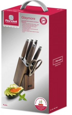 Набор ножей кухон. Rondell Glaymore RD-984