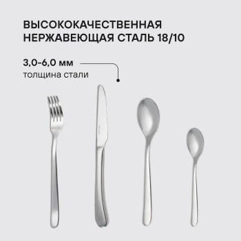 Набор столовых приборов Rondell Aurora RD-1157