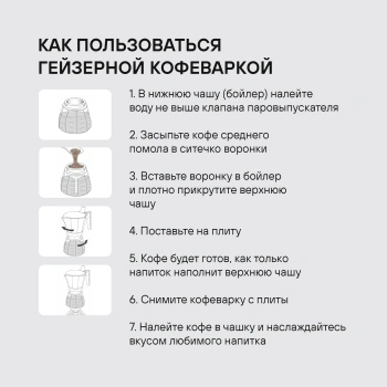 Кофеварка гейзерн. Rondell Kafferro RDA-1275