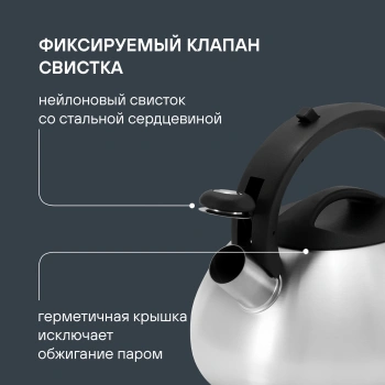 Чайник металлический Rondell Krafter RDS-1607