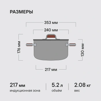 Кастрюля Rondell Fjord RDS-1792
