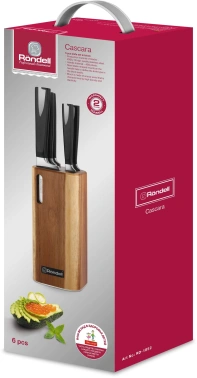 Набор ножей кухон. Rondell Cascara RD-1852