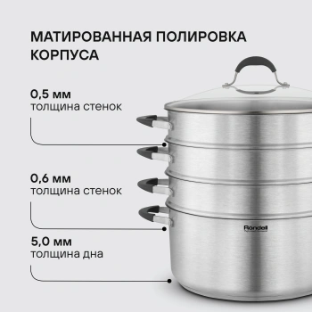 Кастрюля-пароварка Rondell RDS-1815
