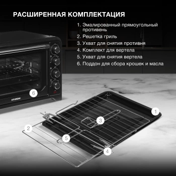 Мини-печь Hyundai MIO-HY105