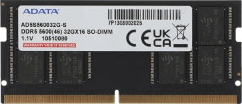 Память DDR5 32GB 5600MHz A-Data  AD5S560032G-S
