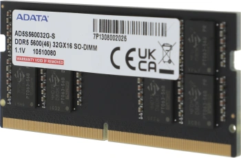 Память DDR5 32GB 5600MHz A-Data  AD5S560032G-S