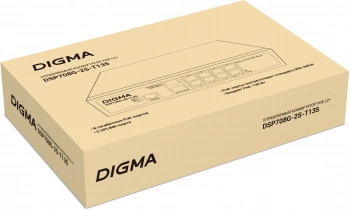 Коммутатор Digma  DSP708G-2S-T135