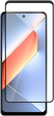 Защитное стекло для экрана BoraSCO черный для Tecno Pova Neo 6 2.5D антиблик. 1шт. (73309)