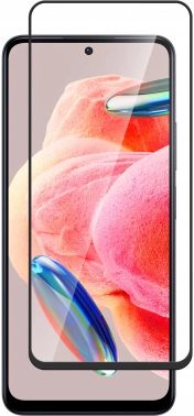 Защитное стекло для экрана BoraSCO черный для Xiaomi Redmi 13 2.5D антиблик. 1шт. (73399)