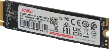 Накопитель SSD A-Data PCIe 4.0 x4 8TB AGAMMIXS70B-8000G-CS