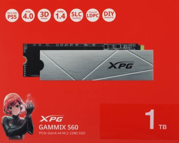 Накопитель SSD A-Data PCIe 4.0 x4 1TB AGAMMIXS60-1T-CS Gammix S60