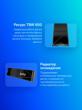 Накопитель SSD A-Data PCIe 4.0 x4 1TB SGAMMIXS50C-1000G-CS Gammix S50 Core