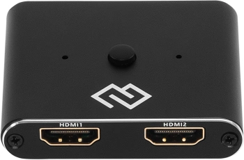 Переключатель аудио-видео Digma HDMI (f)/HDMI (f)/HDMI (f) черный (D-HSW-V2.0X2)