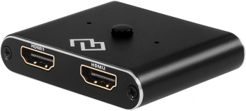Переключатель аудио-видео Digma HDMI (f)/HDMI (f)/HDMI (f) черный (D-HSW-V2.0X2)