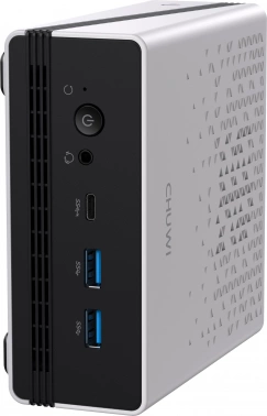 ПК Мини Chuwi UBox Ryzen 5 6600H (3.3) 16Gb SSD512Gb 660M Windows 11 Pro 2x2.5GbitEth WiFi BT 90W белый/черный