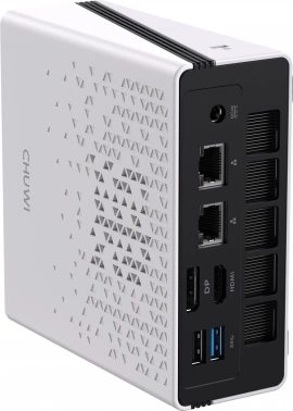 ПК Мини Chuwi UBox Ryzen 5 6600H (3.3) 16Gb SSD512Gb 660M Windows 11 Pro 2x2.5GbitEth WiFi BT 90W белый/черный