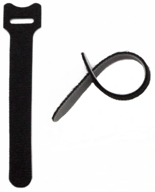 Хомут-липучка Hyperline WASN-135-BK-10 135x15мм (упак:10шт) полиамид черный