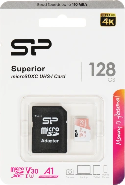 Флеш карта microSDXC 128GB Silicon Power  SP128GBSTXDV3V20SP