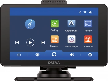 Автомобильный монитор Digma  Smart Play 600, BT, Wi-Fi, CarPlay, Android auto