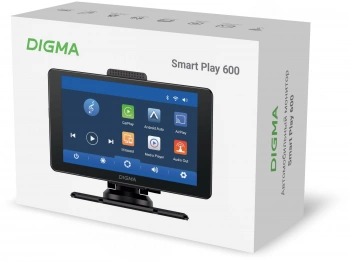 Автомобильный монитор Digma  Smart Play 600, BT, Wi-Fi, CarPlay, Android auto