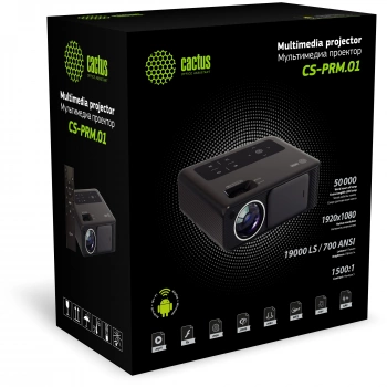 Проектор Cactus CS-PRM.01WT.Full HD-A