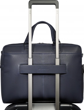 Деловая сумка Piquadro Cronus CA6025S134/BLU с отделением для ноутбука 15.6