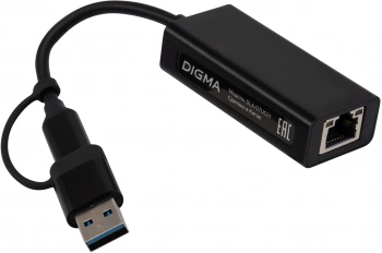 Сетевой адаптер 2.5G Ethernet Digma DLA-GTUC01