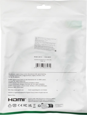 Кабель аудио-видео Ugreen DP115