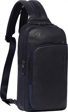 Рюкзак слинг мужской Piquadro Cronus CA6686S134/BLU синий кожа