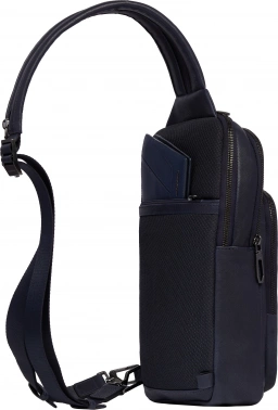 Рюкзак слинг мужской Piquadro Cronus CA6686S134/BLU синий кожа