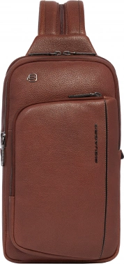 Рюкзак слинг мужской Piquadro Cronus CA6686S134/M коричневый кожа