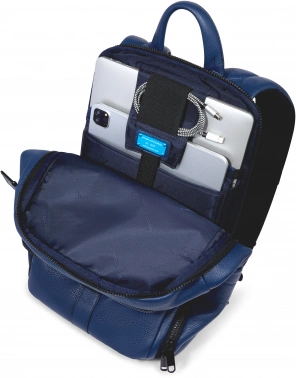 Рюкзак Piquadro Than CA6610S135/BLU синий кожа