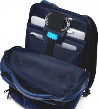 Рюкзак Piquadro Than CA6611S135/BLU синий кожа