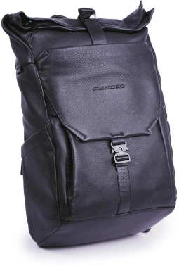 Рюкзак Piquadro Than CA6612S135/N роллтоп черный кожа