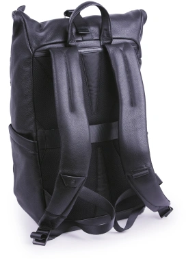 Рюкзак Piquadro Than CA6612S135/N роллтоп черный кожа
