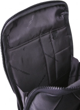 Рюкзак слинг мужской Piquadro Than CA6616S135/N черный кожа