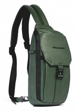 Рюкзак слинг мужской Piquadro Than CA6616S135/VE хаки кожа