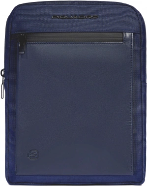 Сумка мужская Piquadro Orion CA1816S136/BLU синяя ткань/натур.кожа