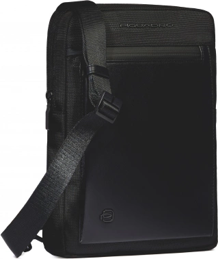 Сумка мужская Piquadro Orion CA1816S136/N черная ткань/натур.кожа