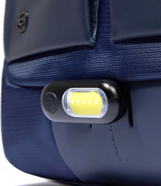 Рюкзак Piquadro Orion CA6620S136/BLU синий ткань/натур.кожа