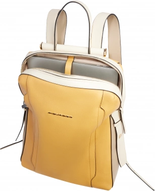 Рюкзак женский Piquadro Circle CA4576W92/GBE желтый/бежевый кожа