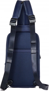 Рюкзак слинг мужской Piquadro Orion CA6625S136/BLU синий ткань/натур.кожа