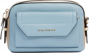 Сумка женская Piquadro Circle BD6468W92/AZBE2 голубая/бежевая натур.кожа